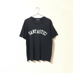 ★井上三太 SANTASTIC サンタスティック SARU★ロゴ プリント 半袖 Tシャツ 黒 ブラック size M