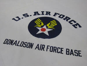 希少・70s Vintage U.S.AIR FORCE ミリタリースカーフ ★ 良好美品 / ビンテージ ARMY NAVY USAF