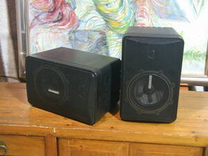 [ powerful sound ]** Kenwood CM-7 compact size *2 way speaker, at that time. pair regular price is 24,000 jpy. operation excellent..**