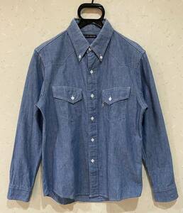 ＊ブルーブルー BLUE/BLUE 聖林公司 シャンブレー 長袖 ウエスタンシャツ ワークシャツ 日本製 1/S BJBA.A