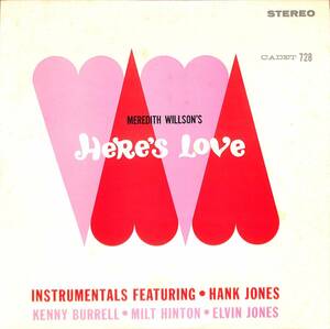 (LP) HERE'S LOVE / HANK JONES ,ケニーバレル（Ｇ）ミルト・ヒントン（Ｂ）エルビーン・ジョンズ（ＤＲ）