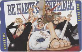 [ telephone card ] One-piece ONE PIECE tail rice field . one .rufizoro Sanji Usopp Nami Shueisha 1SHT-W0055 unused *A rank 