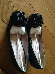  Ginza kanematsu silver The kanematsuGINZA Kanematsu lady's shoes 22.5cm super-beauty goods 