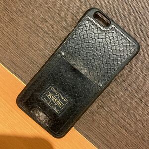 【超希少★当日発送】★ポーター★iPhoneケース★【6sプラス】★ブラック色★吉田カバン★日本製【管:38】★即決で=当日発送