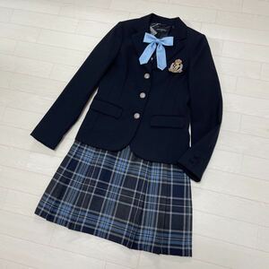 pom ponette ポンポネット ジュニア フォーマル スーツセット 3点セット 卒服 卒業式 入学式 式典 通学 お受験 面接 サイズM 美品