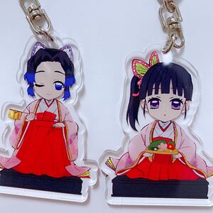 ひな祭り胡蝶姉妹鬼滅の刃キーホルダーきめつのやいば鬼滅の刃キーホルダー即購入ok