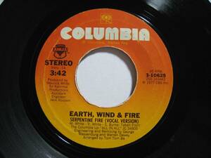 【7”】 EARTH, WIND & FIRE / SERPENTINE FIRE US盤 アース・ウインド＆ファイアー 太陽の戦士