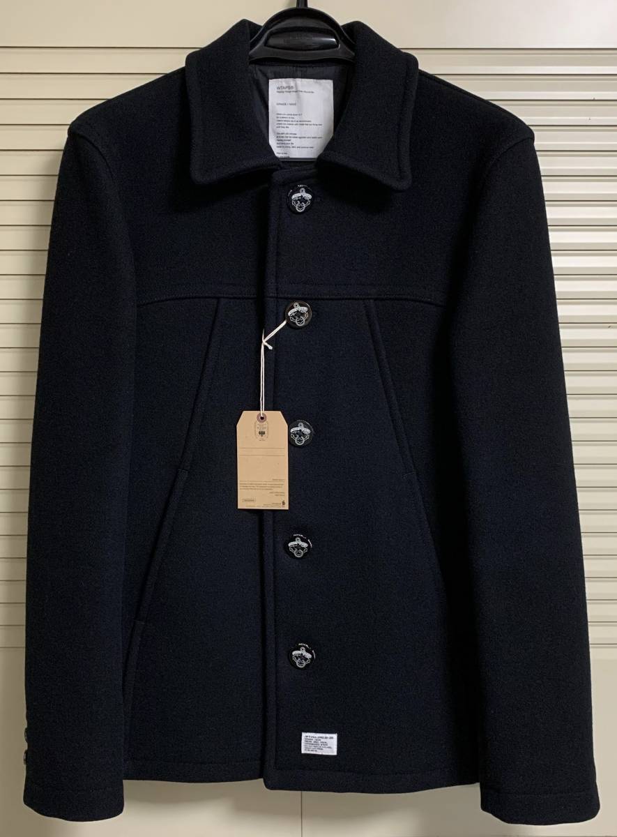 返品不可】 【超美品】DESCENDANT WTAPS Pコート メルトン 国内販売正規品 DESCENDANT FPAR WTAPS Pコート 21AW ピーコート