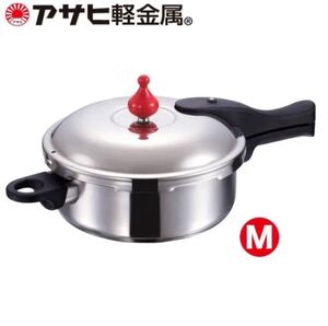 活力なべ(M)圧力鍋IH・ガス対応 日本製 3L 3リットル時アサヒ軽金屬