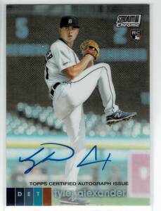 2020 Topps Stadium Club Chrome Tyler Alexander Auto