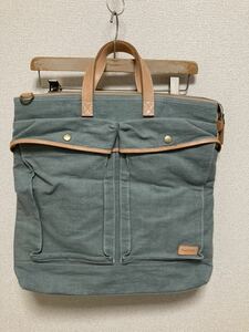 Paul Smith Paul Smith 2way tote bag shoulder bag canvas × leather beautiful goods 