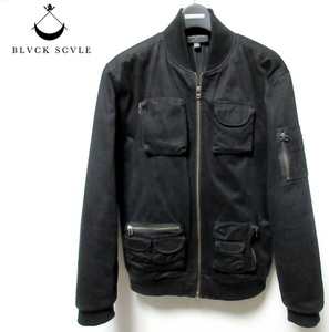 定価41,800円 BLACK SCALE ブラックスケール UTILITY MA1 JACKET WI16-LK084 ブラックフライトジャケット