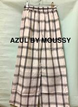 美品　AZUL BY MOUSSY ワイドパンツ　ガウチョパンツ　アズールバイマウジー　Ｍ　スラックス　チェック_画像1