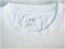 ★古着 美品 2020年 UNIQLO ユニクロ エアリズムコットンUVカットクルーネックT(長袖) L ホワイトベージュ 紫外線を防ぐUVカット機能付き★_画像7