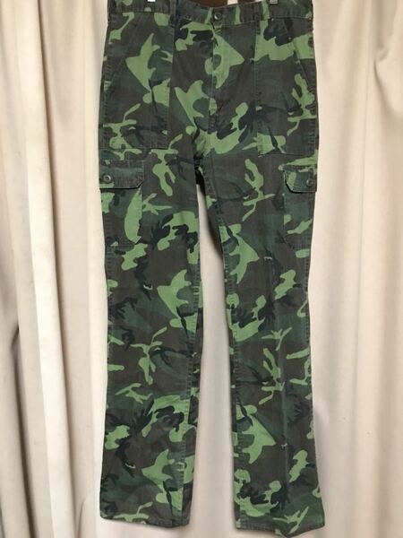 USED 80s FIVE BROTHER 6POCKET CAMO PANTS MADE IN USA 中古80's ファイブブラザー ウッドランドカモパンツ W34 L34 アメリカ製 送料無料