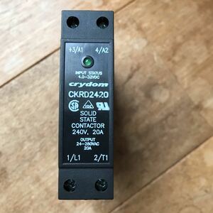 SSR solid state relay large electric current AC24~280V/20A output less contact relay half conductor relay .. vessel solid slim type CKR24 CKRD2420 DC4-32V input 