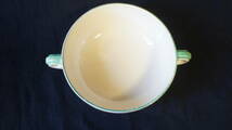 春待ち陶器　この優しい色　クラリス　クリフ　1937-52年の　サラダ、スープ入れ　割れ、カゲなし_画像5