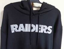 海外Ｓ（日本Ｍ－Ｌ）◎黒NFLラスベガス・レイダース Las Vegas Raidersコットンパーカー◇デカロゴ◎アメフト・アメリカンフットボール_画像6