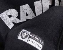 海外Ｓ（日本Ｍ－Ｌ）◎黒NFLラスベガス・レイダース Las Vegas Raidersコットンパーカー◇デカロゴ◎アメフト・アメリカンフットボール_画像4