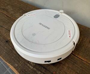 * unused *Beaudens* robot vacuum cleaner * super thin type * cleaner *3. cleaning mode * remote control control * powerful absorption * falling prevention * automatic vacuum cleaner * white *