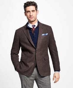 *70%OFF*Brooks Brothers wool solid 2. jacket Regent 38REG Brown 