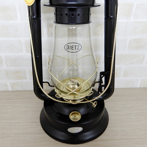 送料無料【日本未発売】新品 Dietz #80 Blizzard Oil Lantern - Black Brass Trim ◇デイツ 黒金 ブラック ハリケーンランタン 真鍮 未使用の画像3