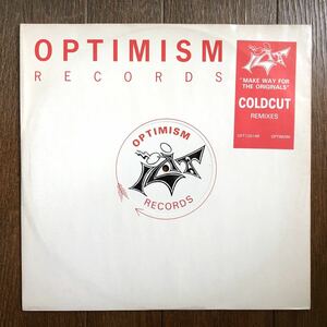 レア 1991 Izit / Make Way For The Originals Cold Cut Remix Original UK 12 Optimism OPT 12014 R 90s Acid Jazz Downtempo 絶版