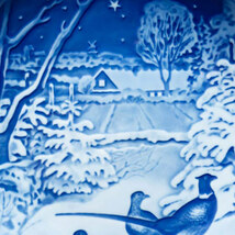 ビング・オー・グレンダール クリスマスプレート（1970年）『Pheasants in the Snow of Christmas』_画像2