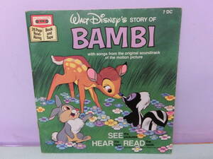  Disney * Bambi BAMBI Vintage foreign book picture book 24 page Disney Vintage book antique illustration book@ book 