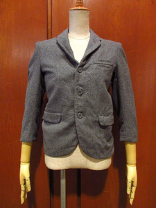 Винтаж 50-х годов ● Детская шерсть 3B Анаскорированная куртка серо