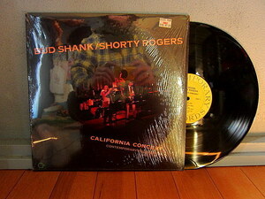 BUD SHANK/SHORTY ROGERS●CALIFORNIA CONCERT シュリンク付きC-14012●210106t3-rcd-12-jzレコード米盤ジャズ