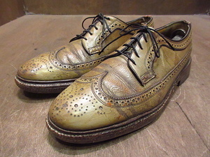 ビンテージ70's●FLORSHEIM IMPERIALウィングチップシューズ8 C●210128n2-m-dshs-27cm 1970sフローシャイム革靴ドレスシューズ