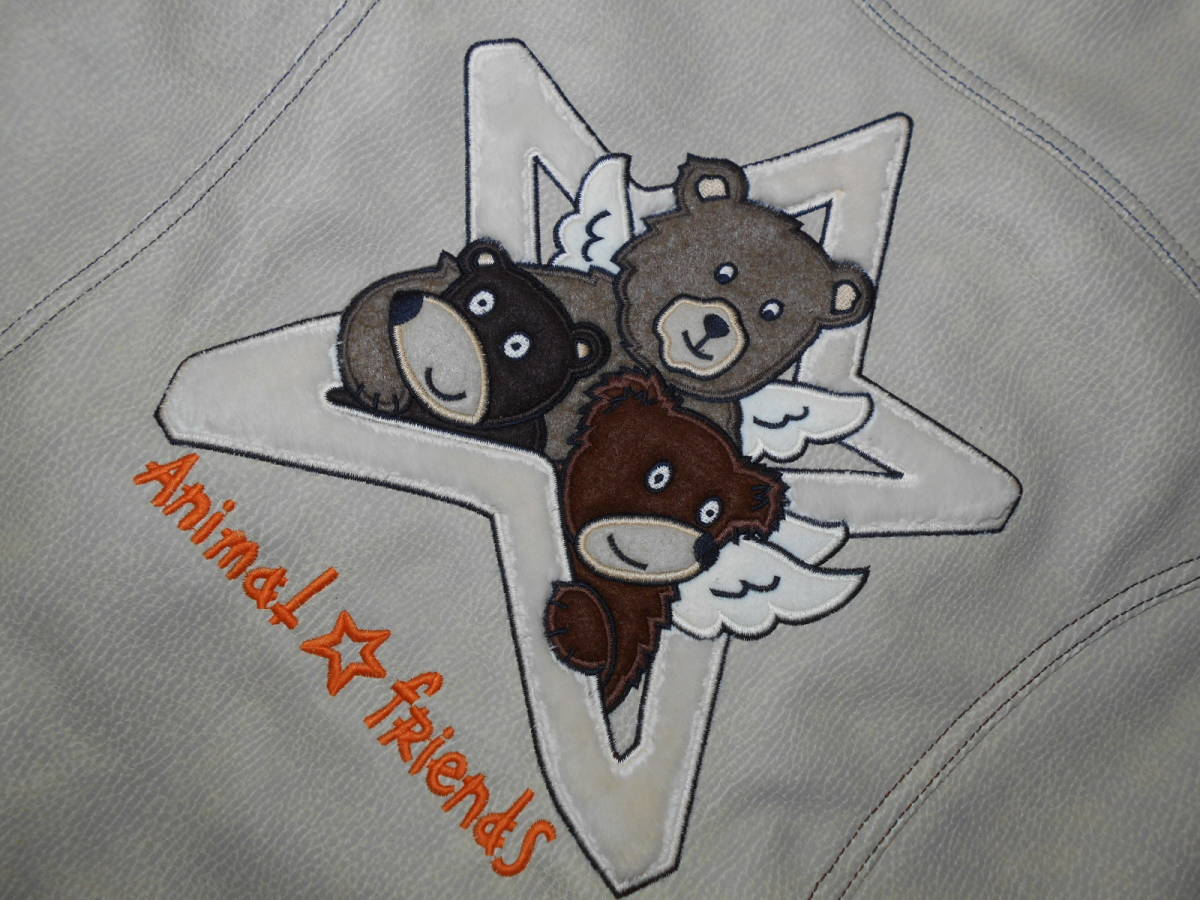 L502■カステルバジャック+2NATURE★エコレザー&ボア★背刺繍!ジャケット■2_サムネイル画像8