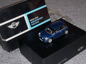 BMW別注 1/43ミニ エアロダイナミック ブルメタ MINI クーパー AERODYNAMIC PACKEGE