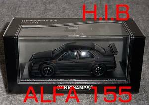 京商別注 1/43 H.I.B アルファロメオ 155 V6 TI マットブラック HIB ALFAROMEO