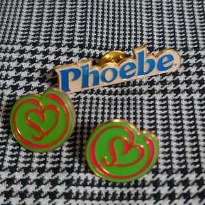 phoebeピンバッジ3個セット　ハート柄アットマーク＠ BEAMS