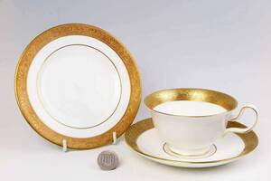  ウェジウッド 　P-Cup&Saucer&Plate ・ ASCOT（1級品)