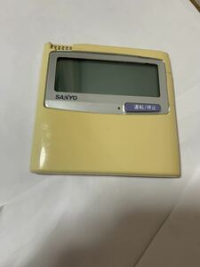 (B1) SANYO Sanyo business use package remote control RCS-SH80B business use air conditioner remote control used electrification operation not yet verification junk [ reverse side cover lack of ]