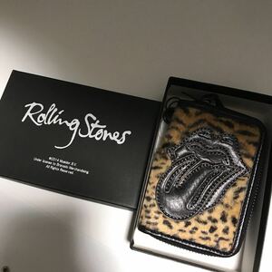 新品未使用　The RoLLing Stones ザ ローリング ストーンズ カードケース&キーケース　2014AW 廃盤　レオパード