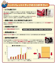 ハンドパレット ハンドリフト ビシャモン BM25ML65 薄型 フォーク式 スギヤス_画像2