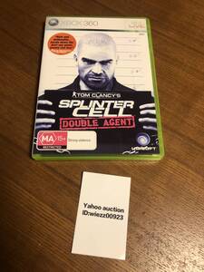 送料無料 Xbox360★スプリンターセル 二重スパイ 海外版★used☆Splinter Cell double agent☆Made in Singapore