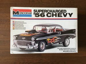 MONOGRAM 1/24 SUPER CHARGED '56 CHEVY モノグラム スーパーチャージド 1956 シェビー シュリンク 未開封