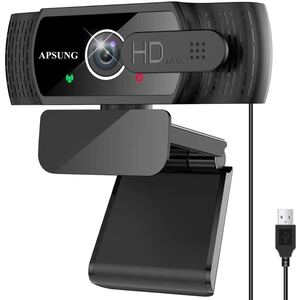 ウェブカメラ Apsung フルHD 1080P Webカメラ 30fps 200万画素 USBカメラ