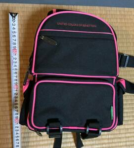 [ new goods unused ] Benetton rucksack pink smaller size length some 30.