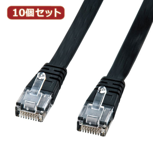  10 шт. комплект Sanwa Supply UTPen рукоятка sdo категория 5.. линия ленточный кабель ( черный *5m) LA-FL5-05KX10(l-4589452972357)