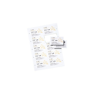 サンワサプライ マルチタイプまわりがきれいな名刺カード・標準(A4、10面、100シート1000カード入り) JP-MCCM01-1(l-4969887418574)