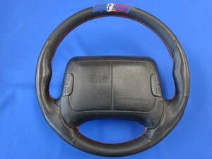  new goods!snaipa- racing Chevrolet 4TH Camaro steering wheel cover ( black leather ) limitation embroidery entering 1993~