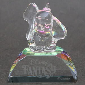ディズニー　ダンボ　DCLファンタジー号クリスタルフィギュア　ディズニークルーズライン　2012年プレビュークルーズでプレスに贈られた物