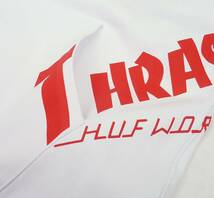 HUF(ハフ） THRASHER TDS ALLOVER HOOD ハフ×スラッシャープルオーバーパーカー(ホワイト）（S）[並行輸入品]_画像5