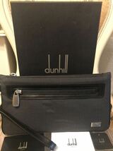 DUNHILL ダンヒル バッグ セカンドバッグ ポーチ 黒 デッドストック品_画像1